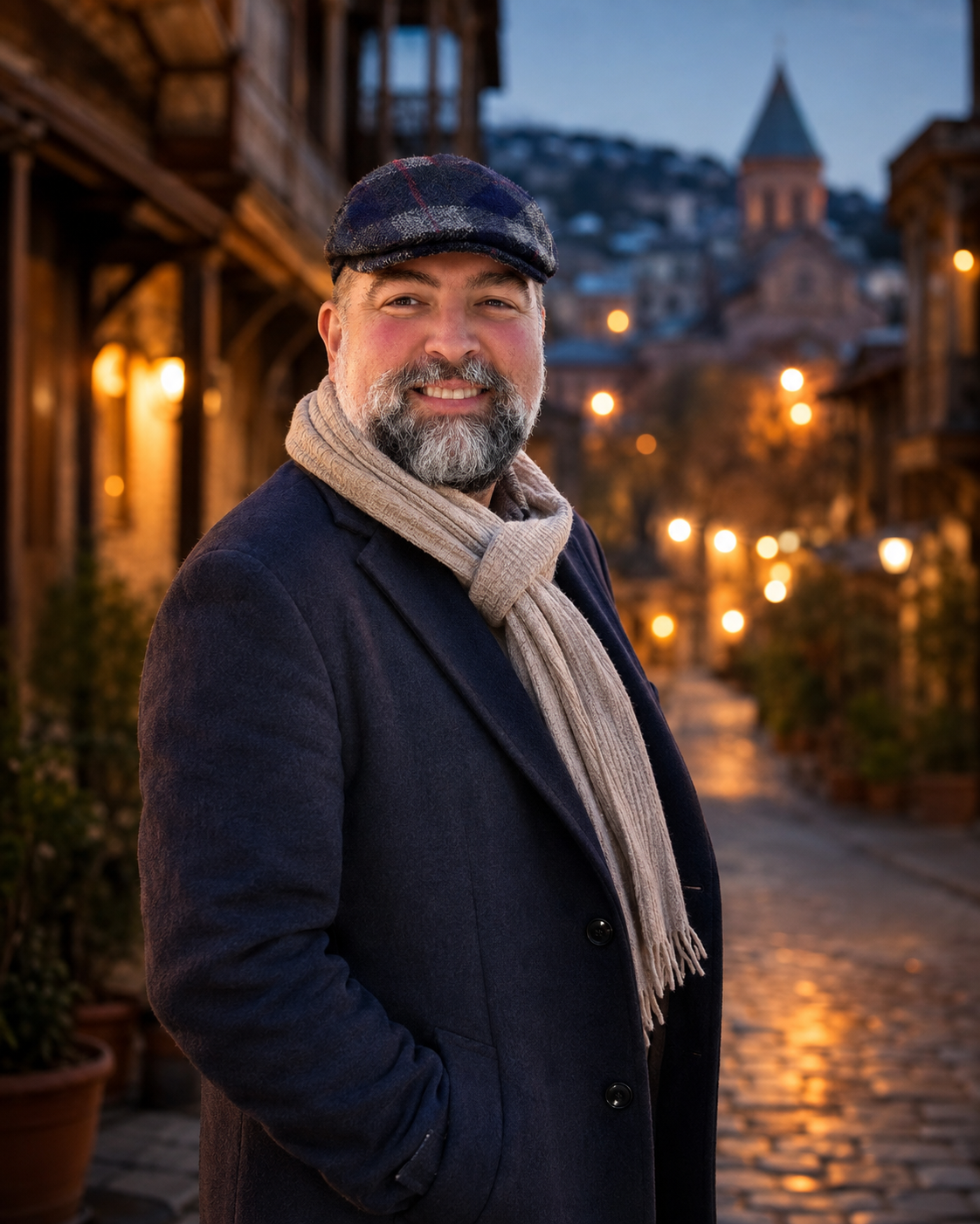 William Ochs in Old Tbilisi, Georgia